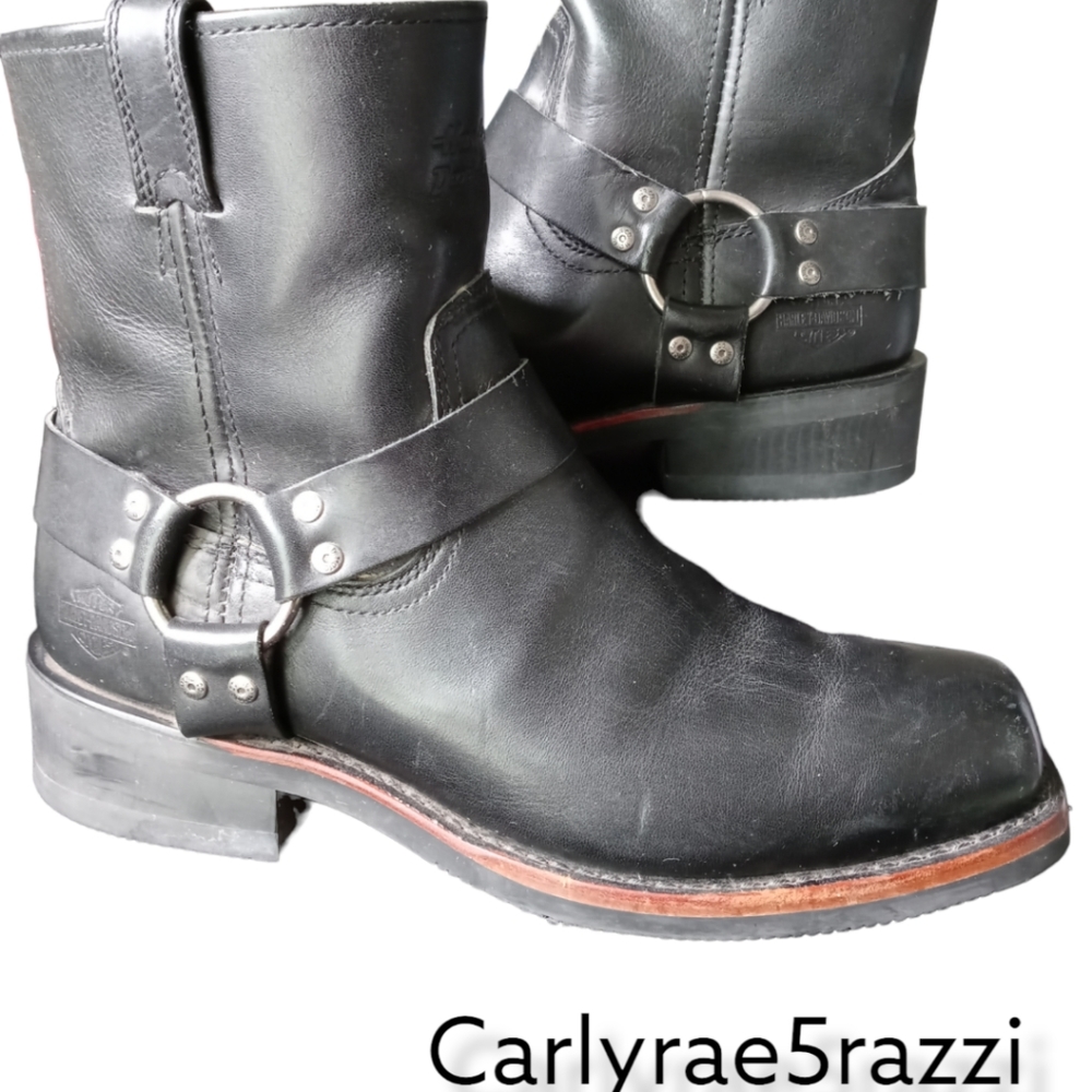Harley boots black 10.5 size mens riding boots.